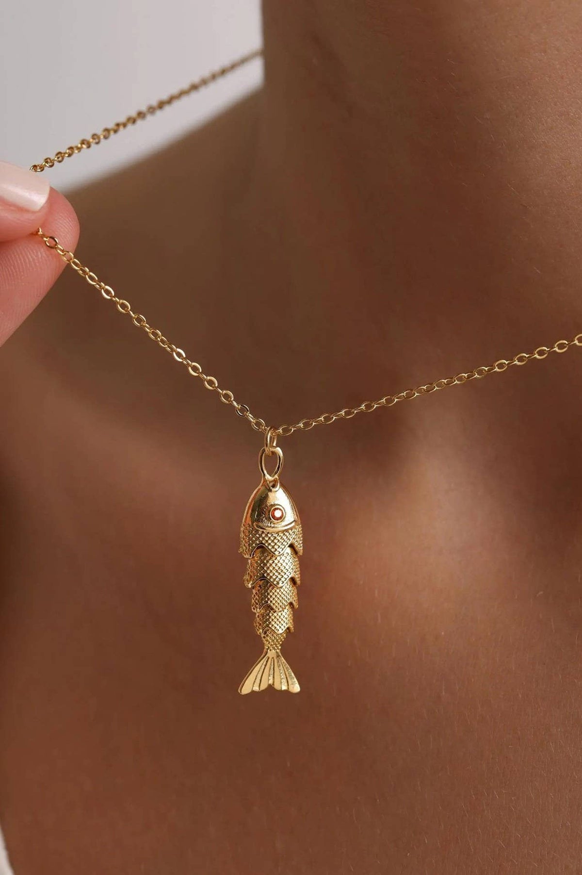 Golden Fish Necklace 🐟