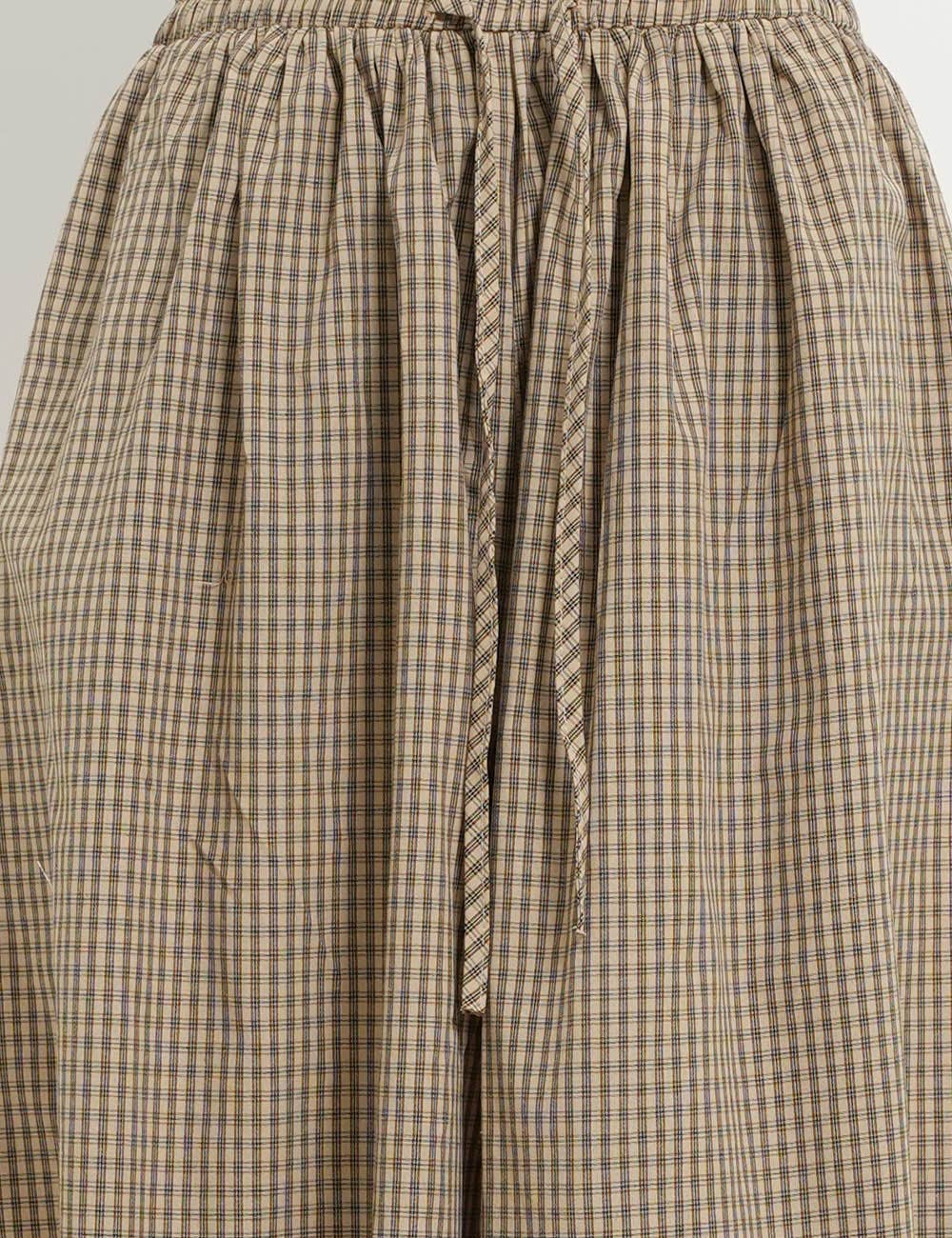 Checked Drawstring Pants🤎