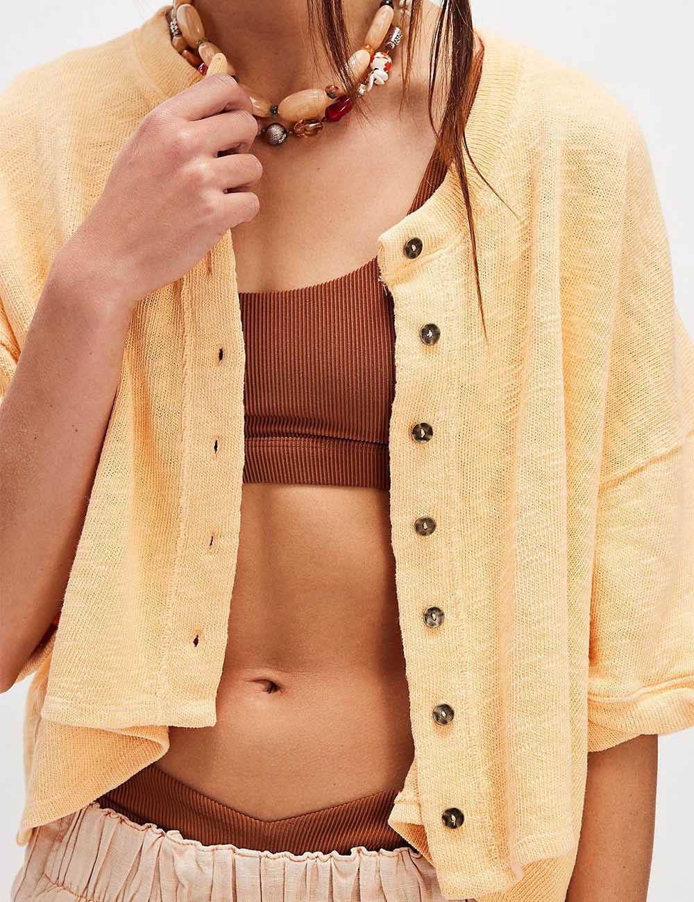 butter yellow Midi Cardigan💛