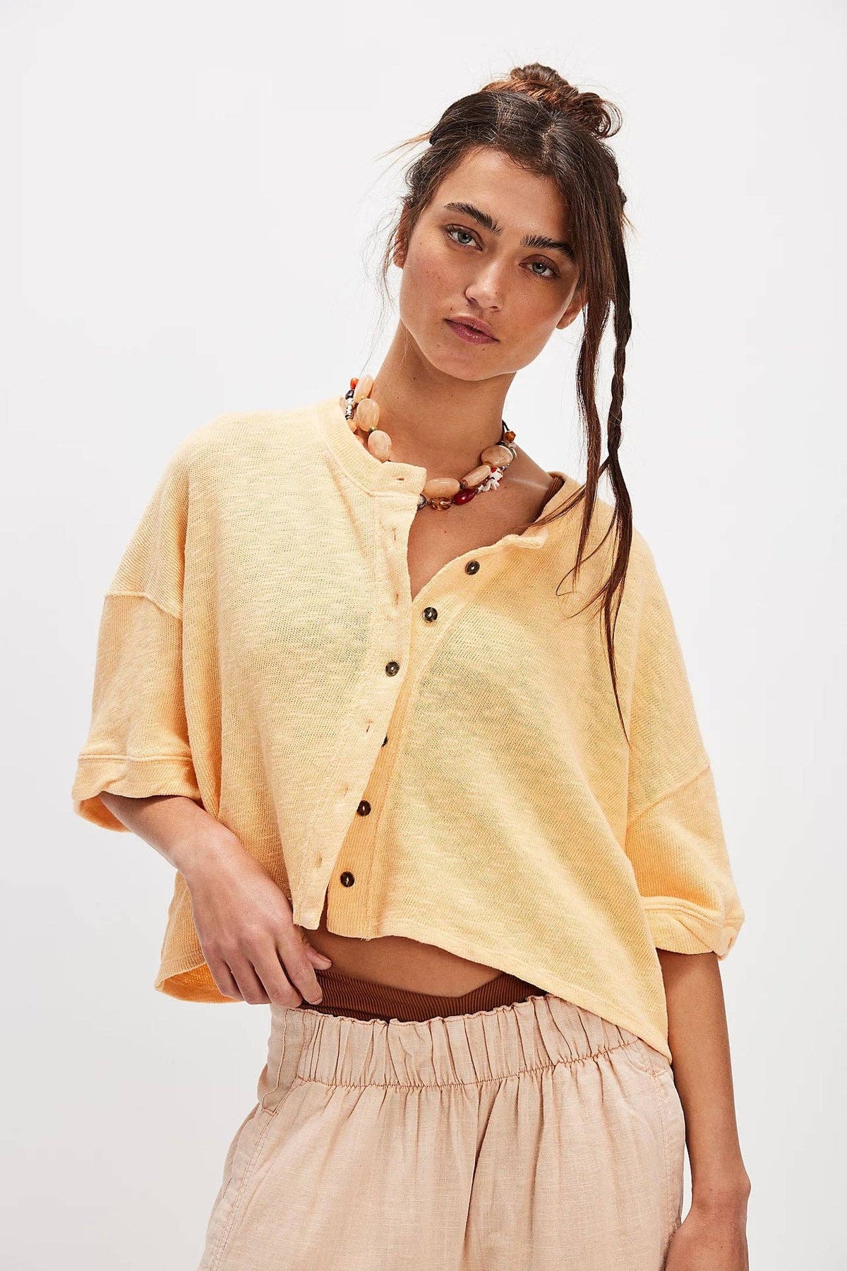 butter yellow Midi Cardigan💛
