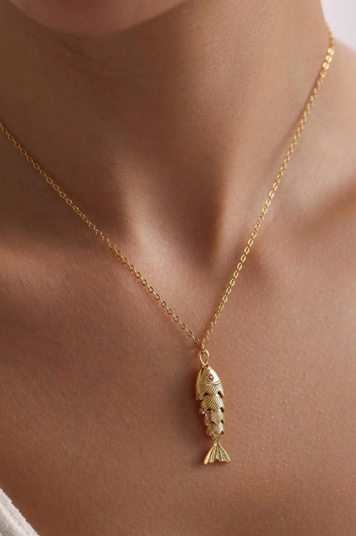 Golden Fish Necklace 🐟
