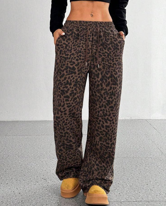 Leopard Wide-Leg Pants 🐆