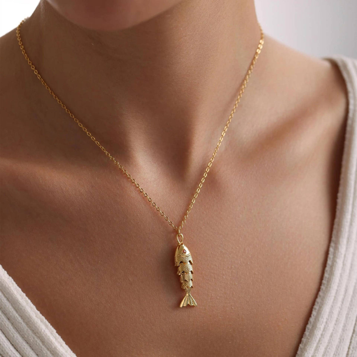 Golden Fish Necklace 🐟