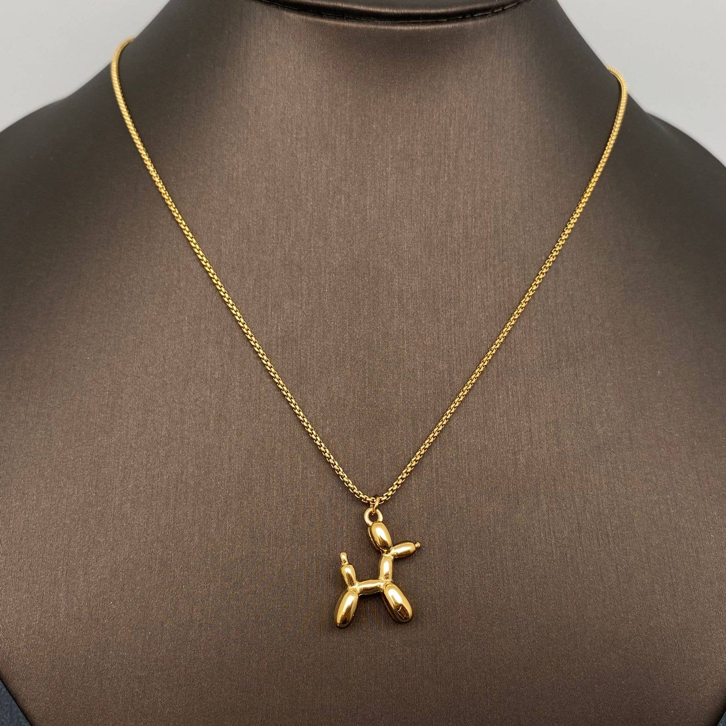 ✨ Golden Balloon Dog Necklace
